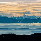 Alpen in 150km Entfernung