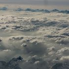 Alpen in den Wolken