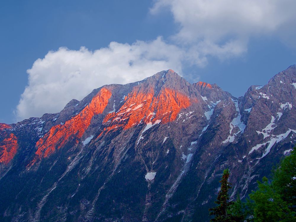 Alpen in der Sonne