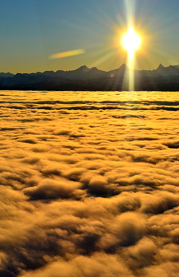 Alpen über dem Nebelmeer