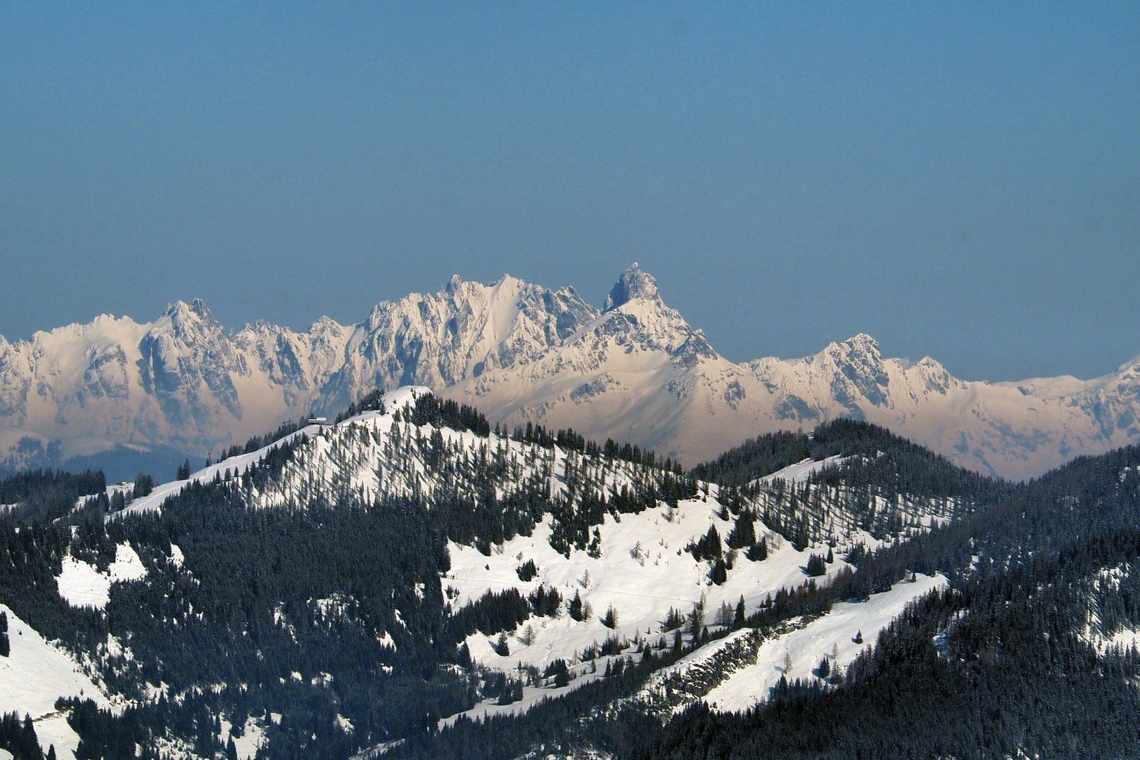  Alpen vom Kreuzkogel zu den Hohen Tauern mit Bischofsmütze