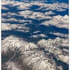 Alpen von oben - aus dem Flugzeug