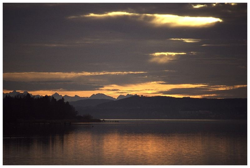 Alpenblick am Abend