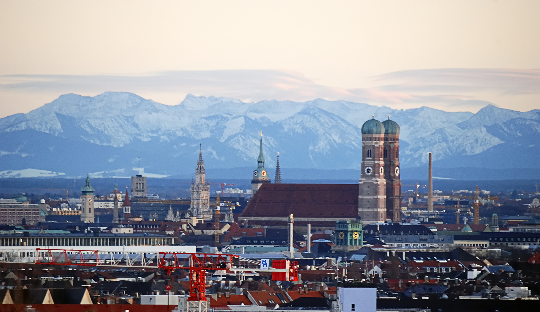 Alpenblick dank Föhnwetter