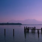 Alpenblick im Morgennebel