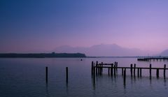 Alpenblick im Morgennebel