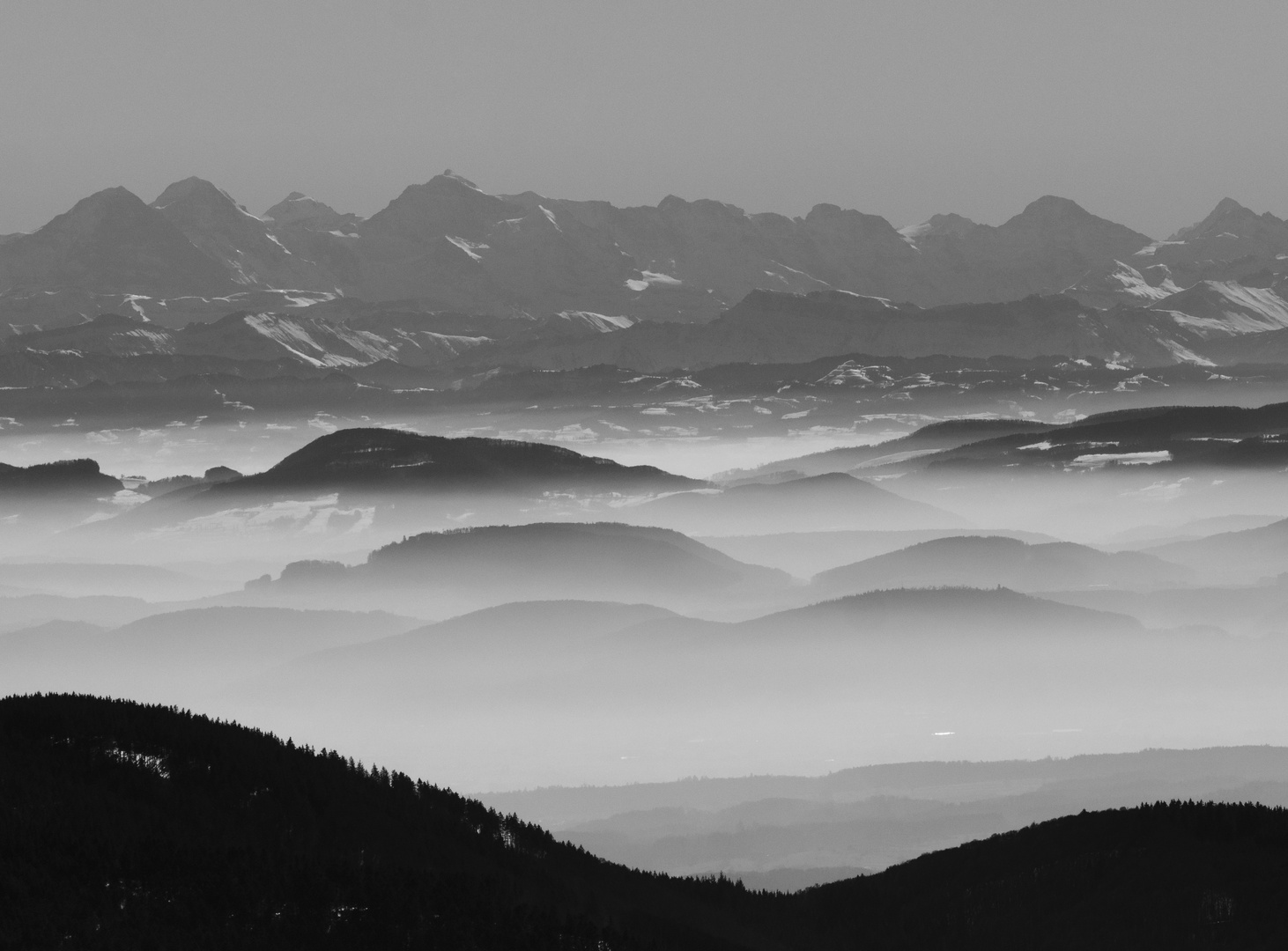 Alpenblick vom Belchen