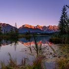 Alpenglühen am Barmsee