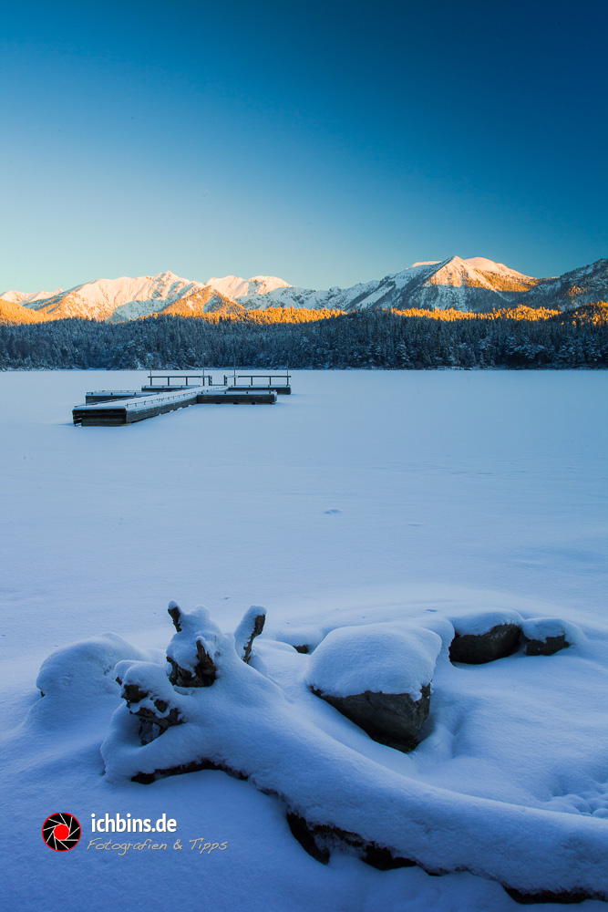 Alpenglühen am Eibsee