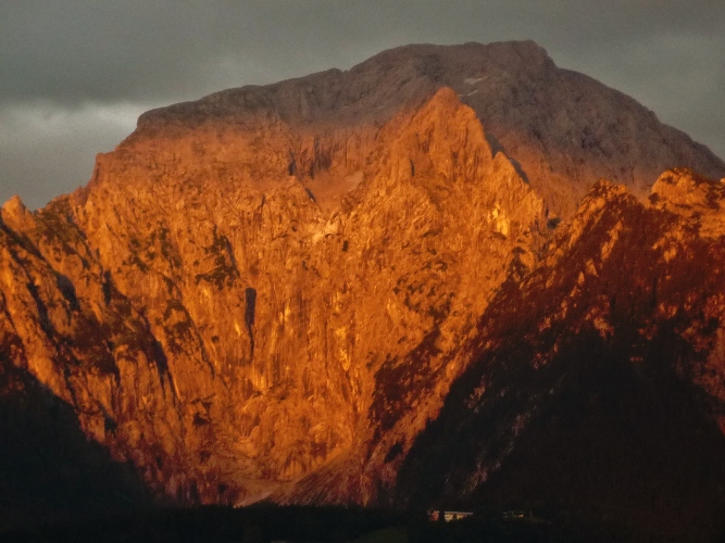 Alpenglühen am Hohen Göll: 2. Stufe