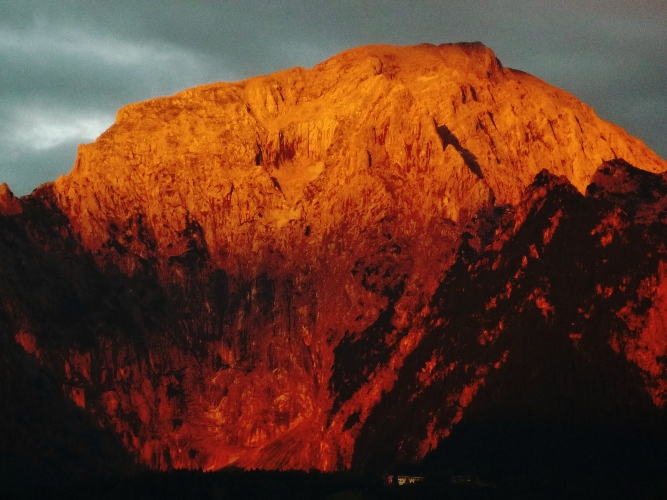 Alpenglühen am Hohen Göll: 3. Stufe