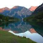 Alpenglühen am Plansee