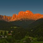 Alpenglühen am Rosengarten