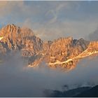 "Alpenglühen" an der Rosengartengruppe / Südtirol