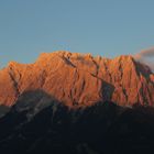 Alpenglühen an der Zugspitze