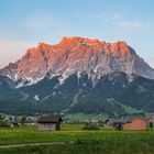 Alpenglühen auf der Zugspitze