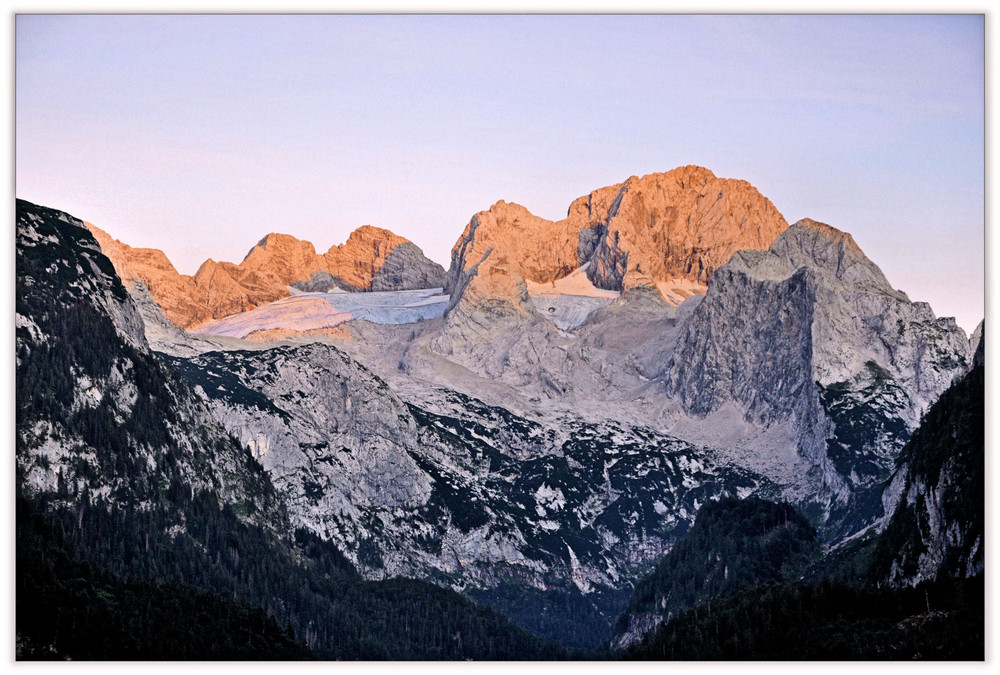 Alpenglühen aus der Nähe