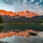 Alpenglühen des Wettersteinsgebirge