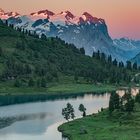 Alpenglühen im Berner Oberland