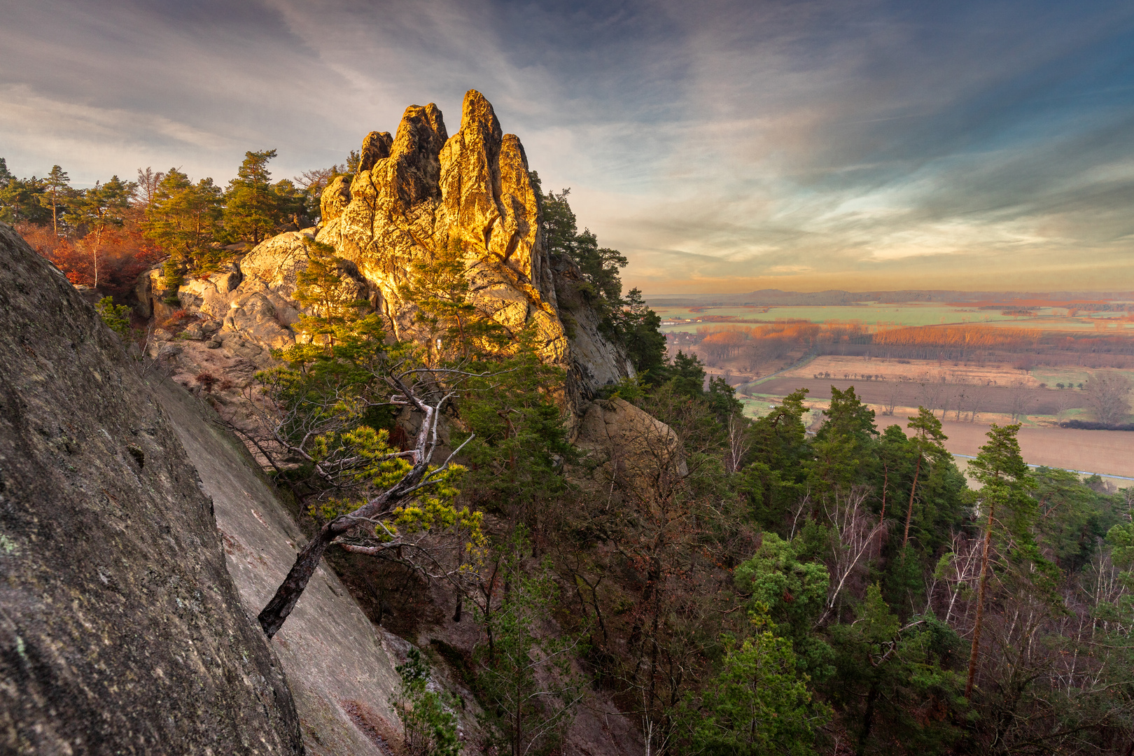 "Alpenglühen" im Harz