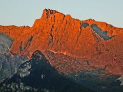 Alpenglühen im Herbst