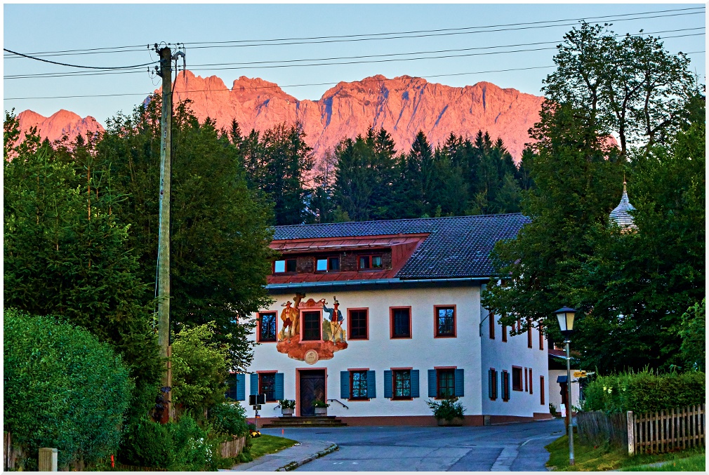 Alpenglühen im Karwendel