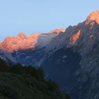 Alpenglühen im Zugspitzmassiv