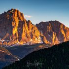 Alpenglühen in den Dolomiten