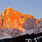 Alpenglühen in den Dolomiten