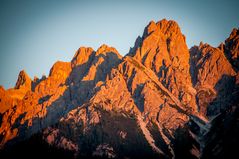Alpenglühen in den Dolomiten