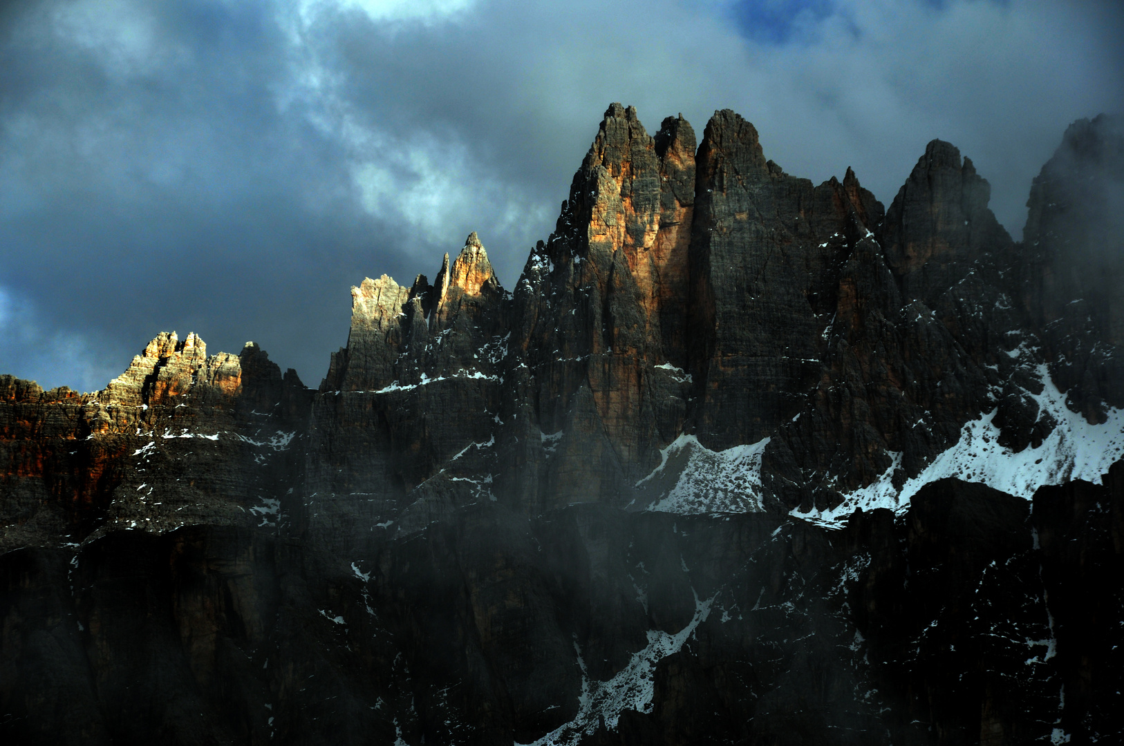 Alpenglühen in den Sextener Dolomiten