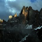 Alpenglühen in den Sextener Dolomiten