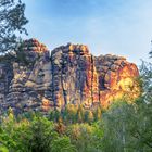 Alpenglühen in der sächsischen Schweiz