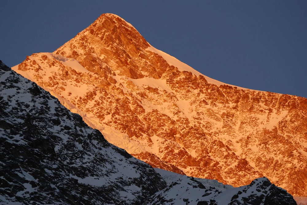 Alpenglühen in Saas Fee Ulrichshorn