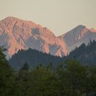 Alpenglühen in Tiefenbach