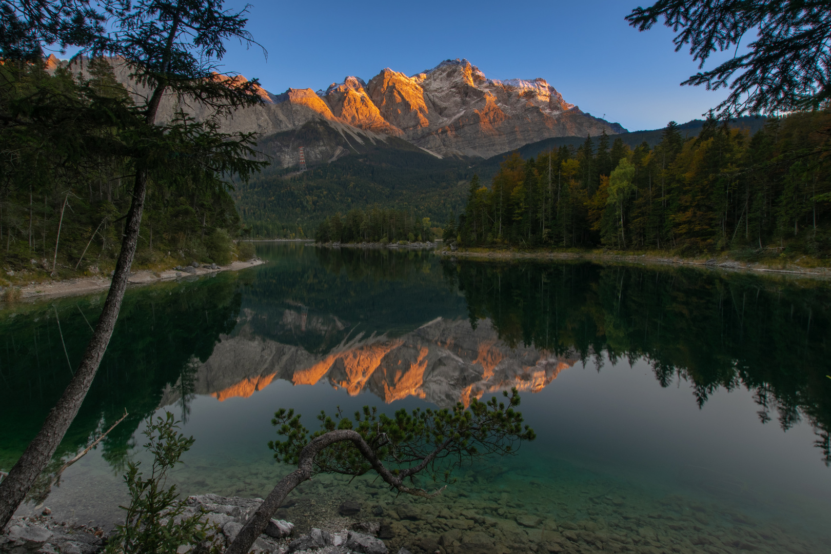 Alpenglühen Zugspitze