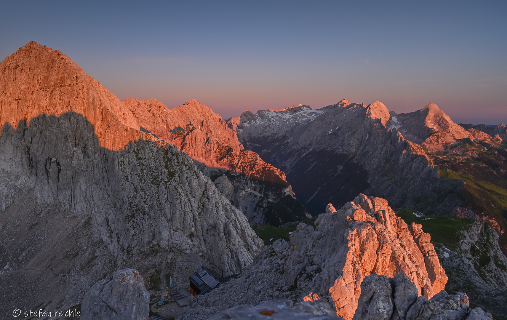 ** Alpenglühen Zugspitzgebiet **