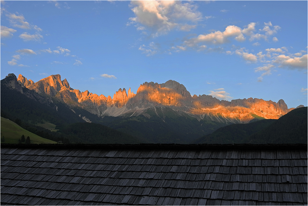 Alpenglühn am Rosengarten