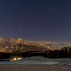 Alpenkette bei Nacht