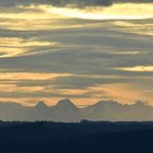 Alpenkette in besonderem Licht