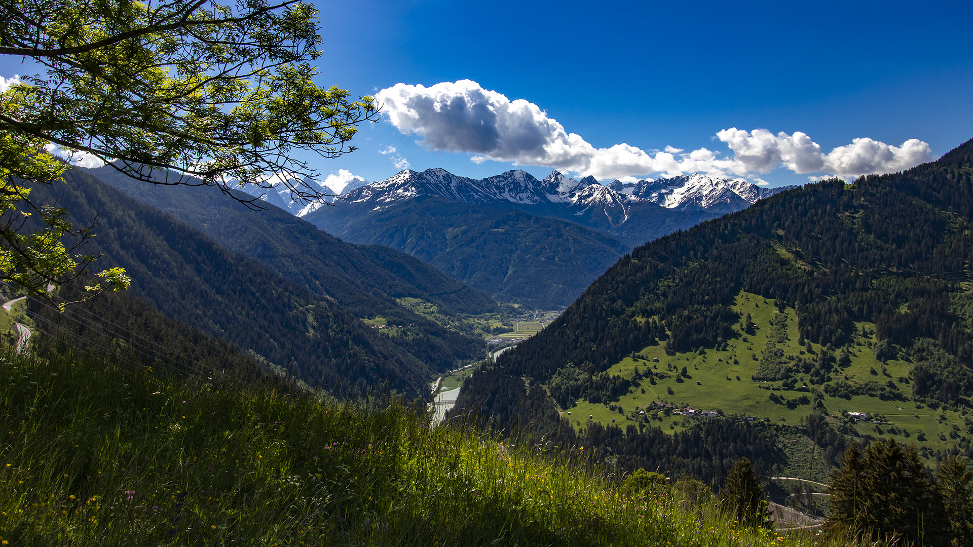 Alpenlandschaft bei Fließ