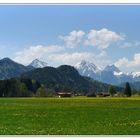 Alpenpanorama im Frühling