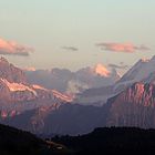 Alpenpanorama im letzten Abendlicht