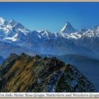 Alpenpanorama mit Martterhorn,Monte Rosa und Weisshorn