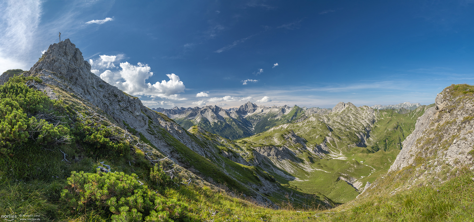 Alpenpanorama mit Steinkarspitze