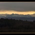 Alpenpanorama über dem Bodensee