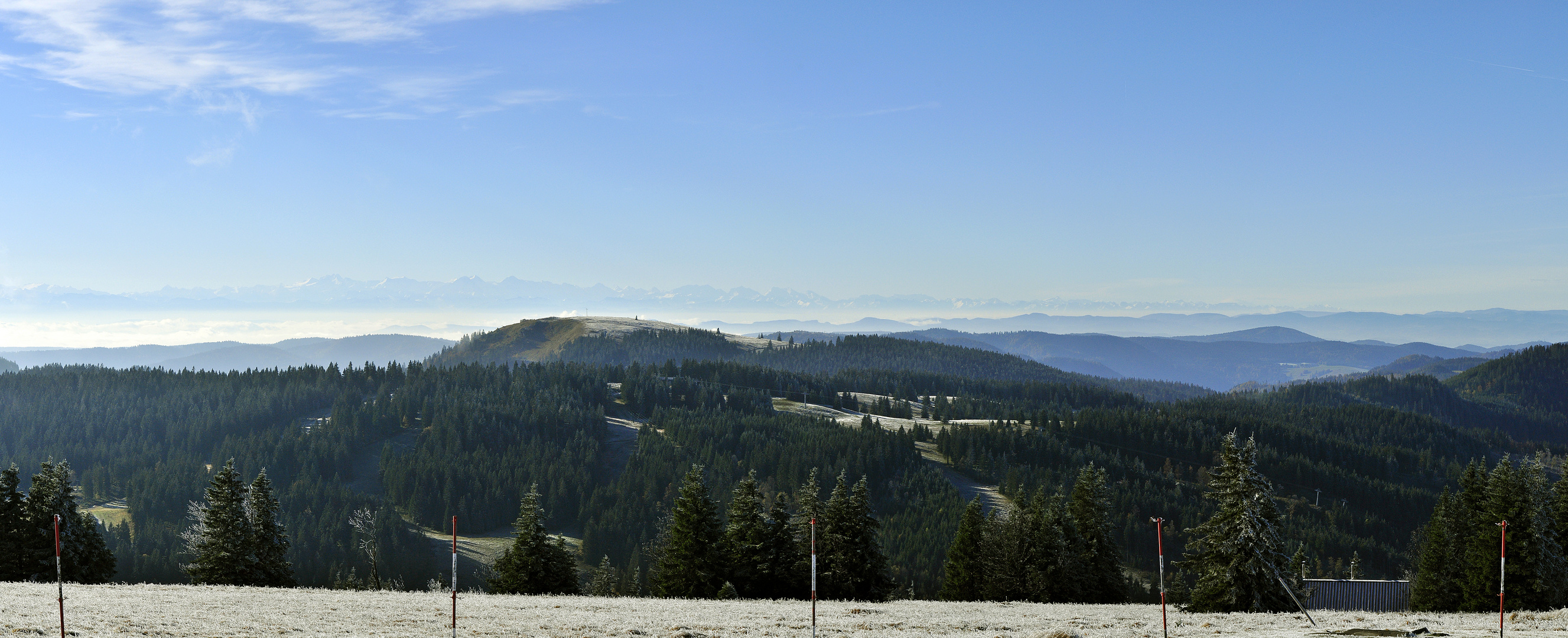 Alpenpanorama vom Feldberg Richtung Süden