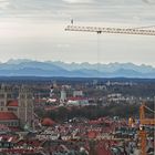 Alpenpanorama vom Münchner "Alten Peter" aus fotografiert