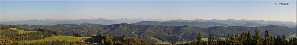 Alpenpanorama vom Schwarzen Grat aus