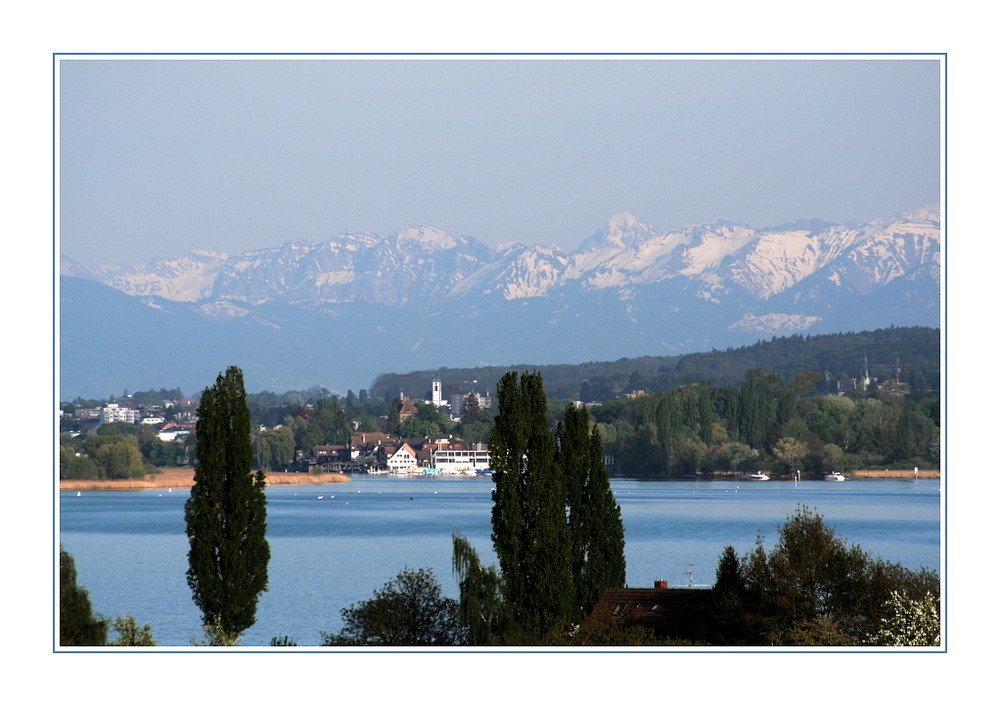 Alpensicht am Bodensee